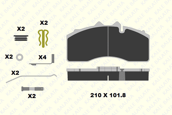Brake Pad Set, disc brake (29227 300 14)