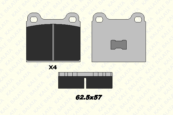Brake Pad Set, disc brake (20228 185 04)