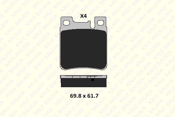 Brake Pad Set, disc brake (21305 155 04)