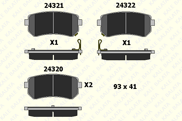 Brake Pad Set, disc brake (24320 159 05)