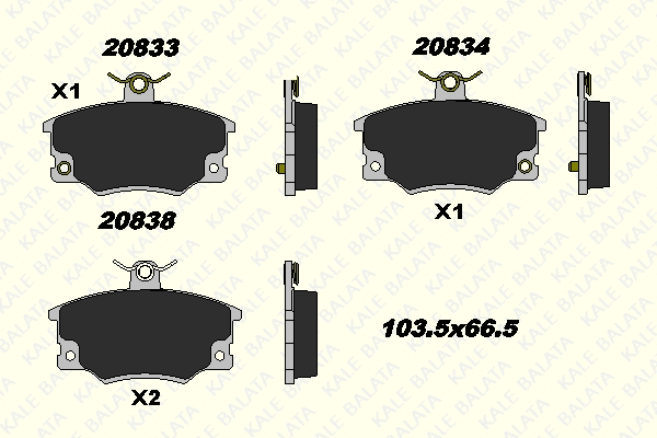 Brake Pad Set, disc brake (20833 171 25)
