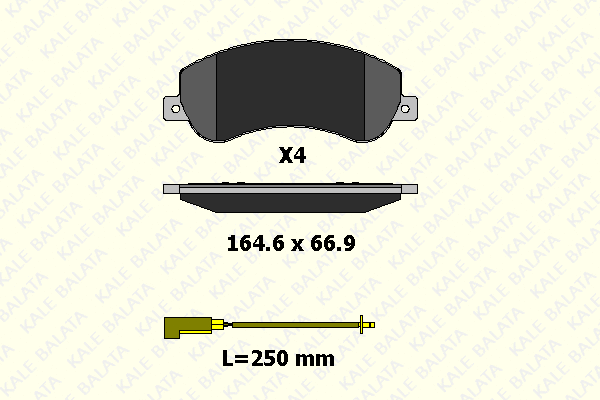 Brake Pad Set, disc brake (24484 185 35)