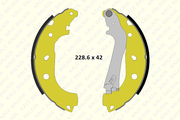 Brake Shoe Set (686 0460 44 P)