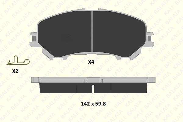Brake Pad Set, disc brake (22065 167 14)