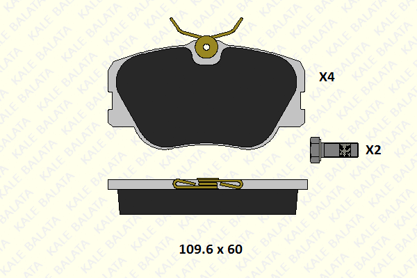 Brake Pad Set, disc brake (20941 193 24)