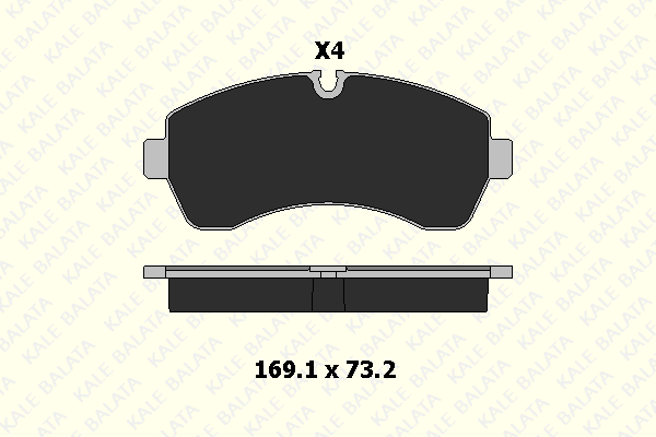 Brake Pad Set, disc brake (29200 207 04)