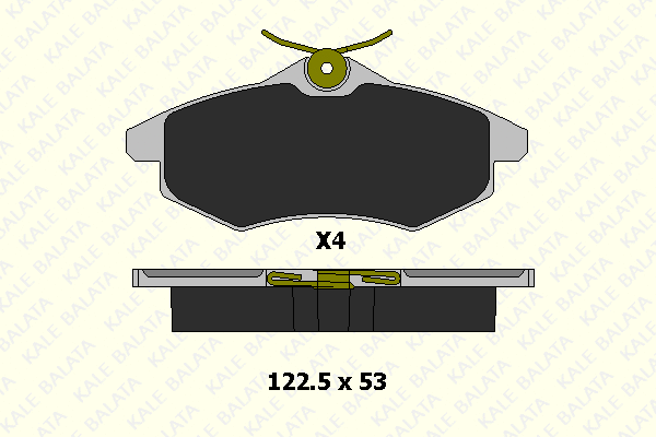 Brake Pad Set, disc brake (23407 193 24)