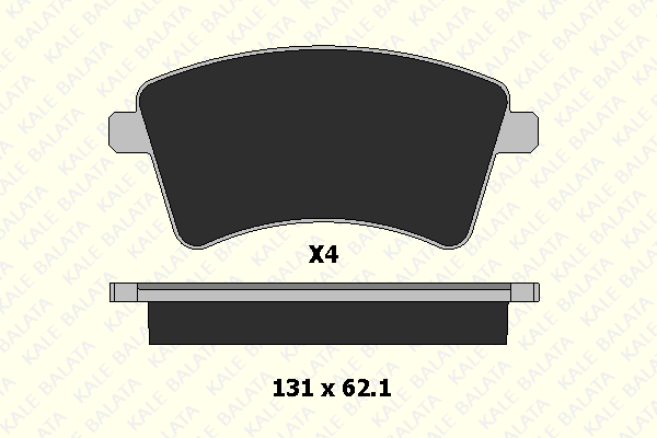 Brake Pad Set, disc brake (24693 187 04)