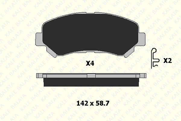 Brake Pad Set, disc brake (24632 170 14)