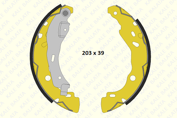 Brake Shoe Set (1237 0470 05 P)
