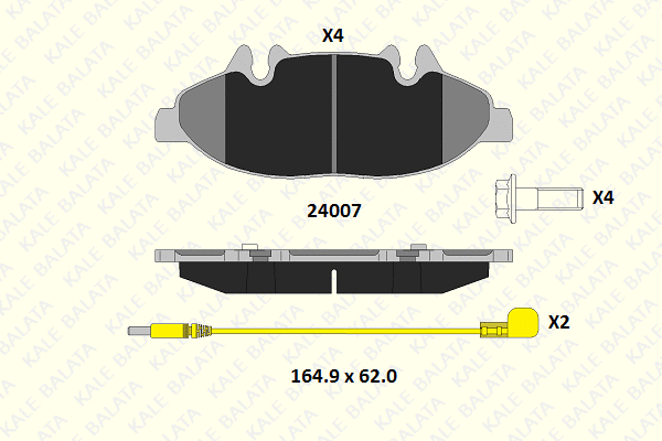 Brake Pad Set, disc brake (24007 202 14)