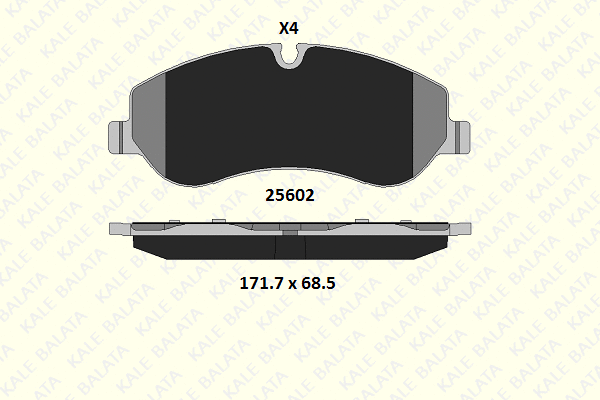 Brake Pad Set, disc brake (25602 174 04)