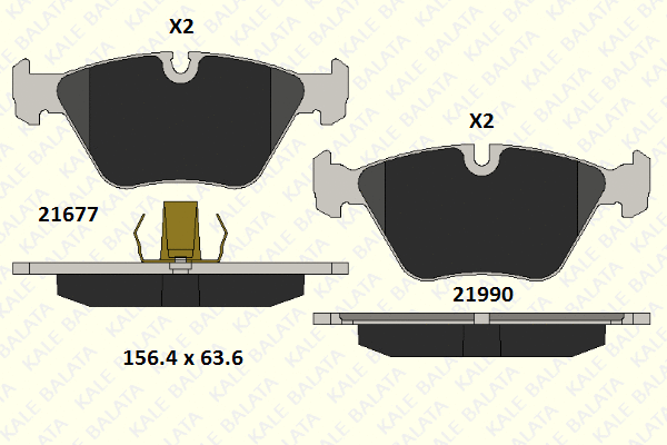 Brake Pad Set, disc brake (21990 203 05)
