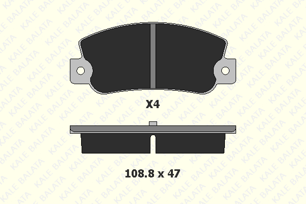 Brake Pad Set, disc brake (21107 120 04)