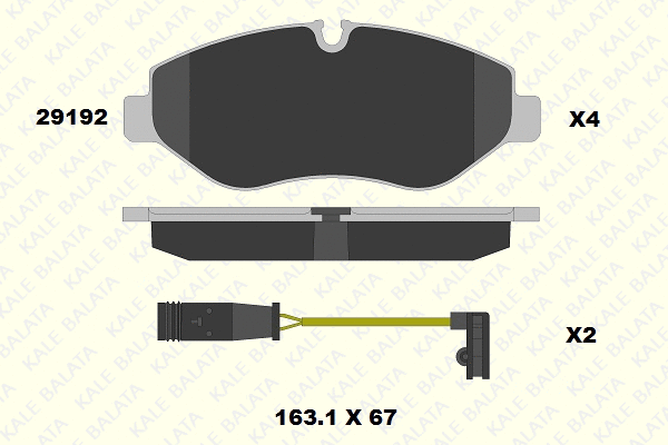 Brake Pad Set, disc brake (29192 209 34)