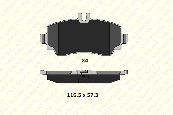 Brake Pad Set, disc brake (23070 165 24)