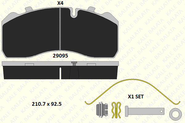 Brake Pad Set, disc brake (29094 300 14)