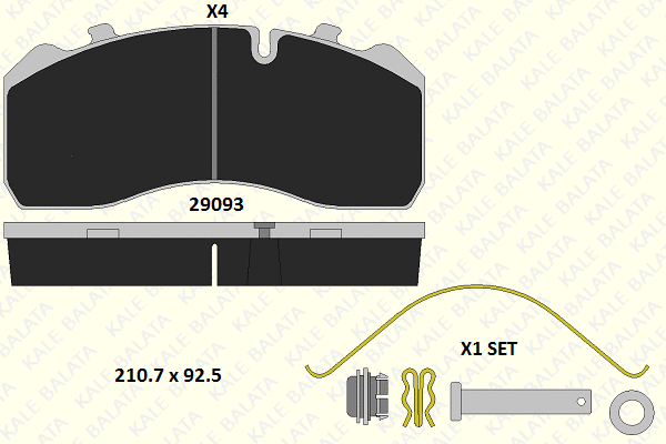 Brake Pad Set, disc brake (29093 300 14)