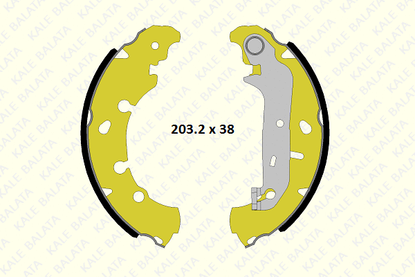Brake Shoe Set (1240 0480 04 P)
