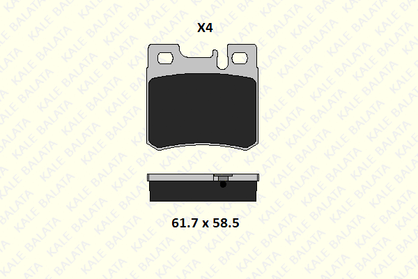 Brake Pad Set, disc brake (21197 150 04)