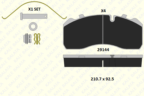 Brake Pad Set, disc brake (29145 300 14)
