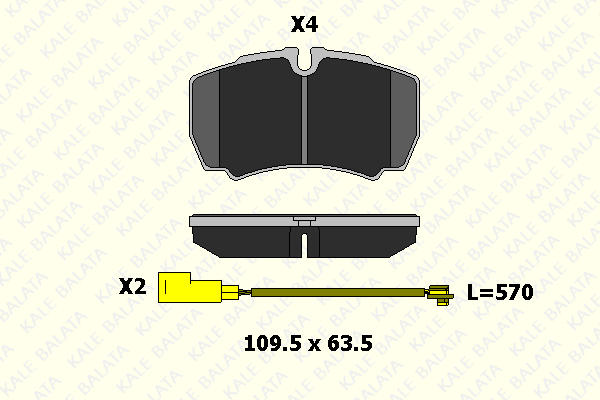 Brake Pad Set, disc brake (29123 203 24)