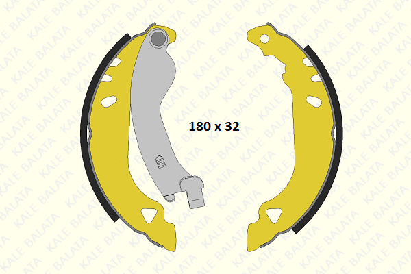 Brake Shoe Set (1233 0500 04 P)