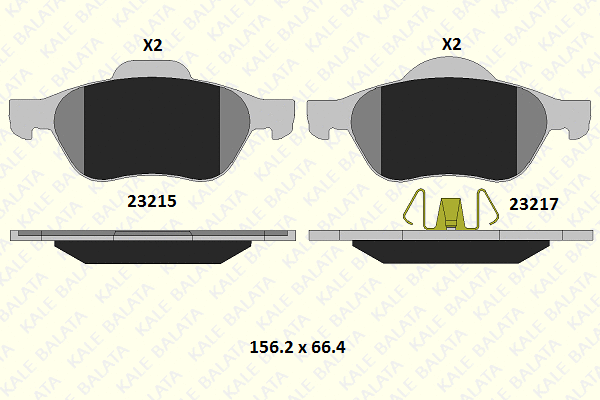 Brake Pad Set, disc brake (23215 183 15)