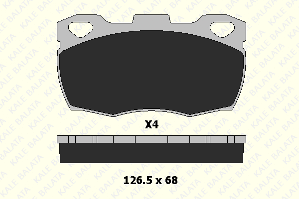 Brake Pad Set, disc brake (21519 180 04)
