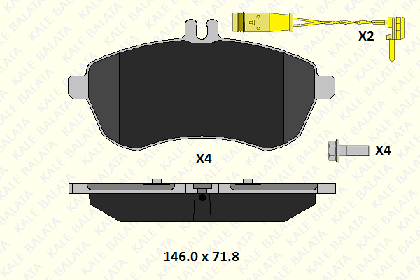 Brake Pad Set, disc brake (24306 206 25)