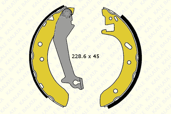 Brake Shoe Set (164 0650 05 P)
