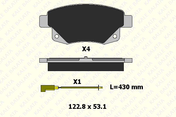Brake Pad Set, disc brake (24486 170 35)