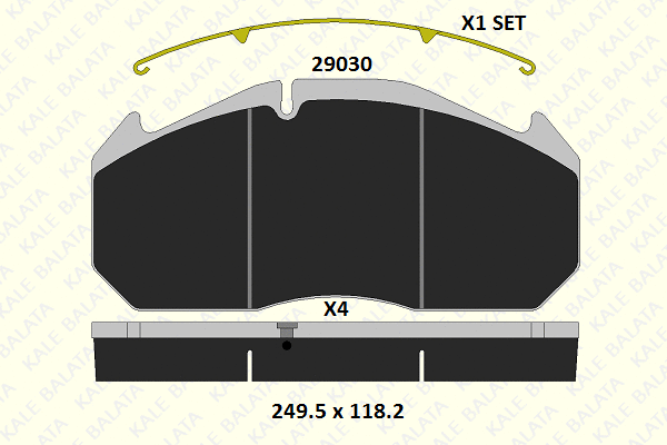 Brake Pad Set, disc brake (29030 282 14)