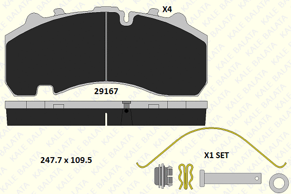 Brake Pad Set, disc brake (29167 300 14)