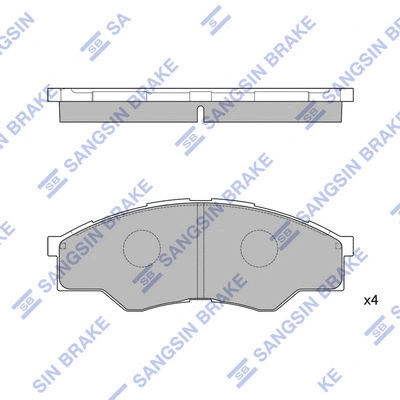 Brake Pad Set, disc brake (SP1276)