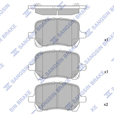 Brake Pad Set, disc brake (SP1669)
