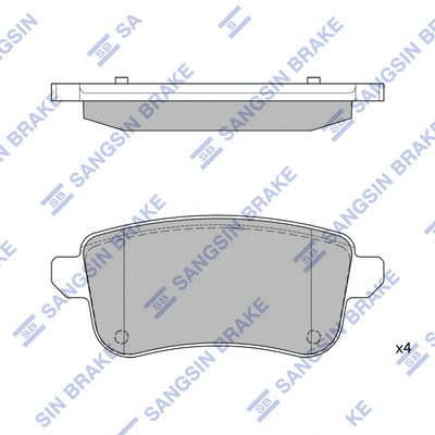 Brake Pad Set, disc brake (SP1903A)