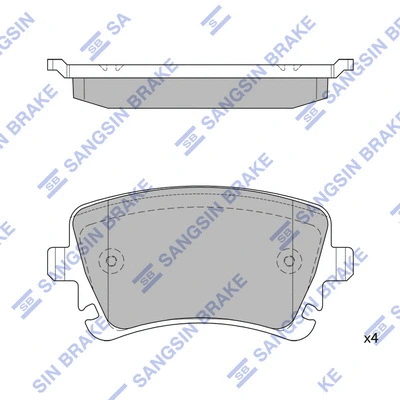 Brake Pad Set, disc brake (SP2112-R)