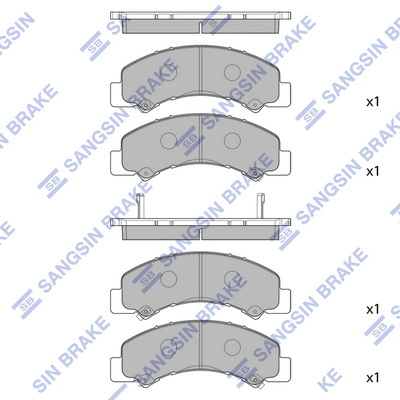 Brake Pad Set, disc brake (SP4421)