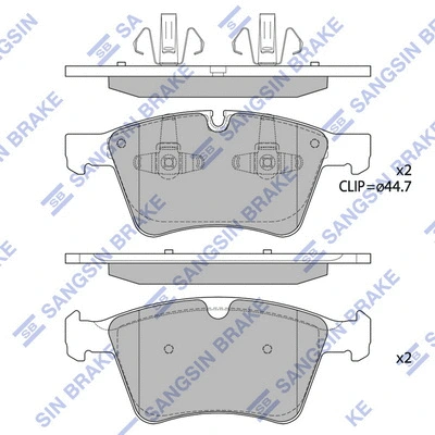 Brake Pad Set, disc brake (SP1935)