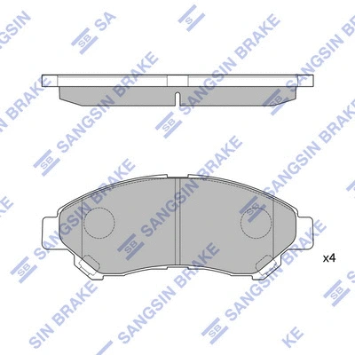 Brake Pad Set, disc brake (SP1627)