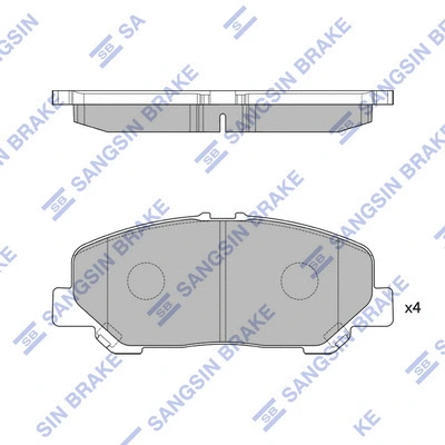 Brake Pad Set, disc brake (SP2183)