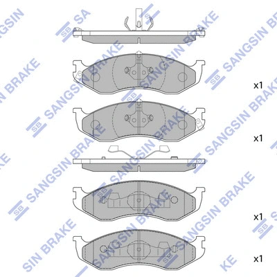 Brake Pad Set, disc brake (SP1112)