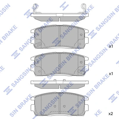 Brake Pad Set, disc brake (SP1205)