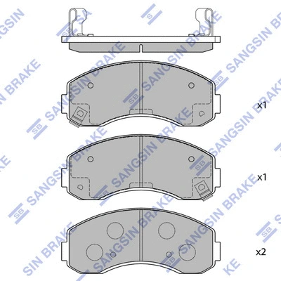 Brake Pad Set, disc brake (SP1056)