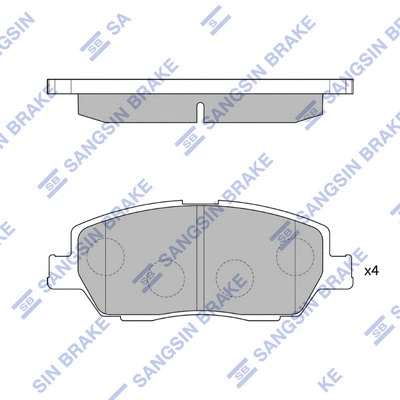 Brake Pad Set, disc brake (SP1679)