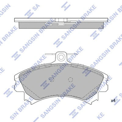 Brake Pad Set, disc brake (SP1859)
