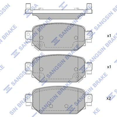 Brake Pad Set, disc brake (SP4178)