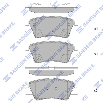 Brake Pad Set, disc brake (SP1407)