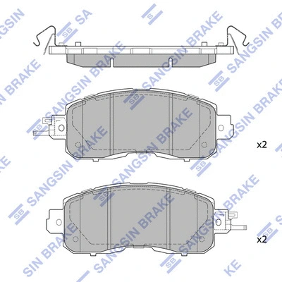 Brake Pad Set, disc brake (SP1765)